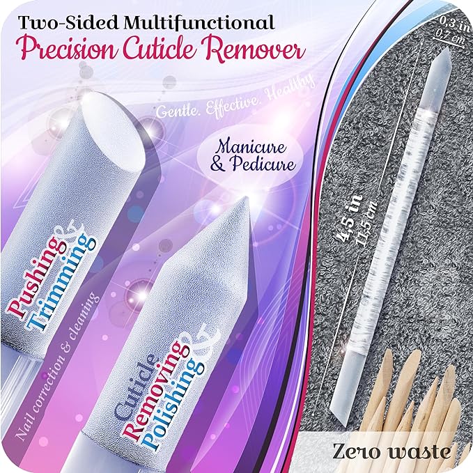 Glass Cuticle Pusher - 2 Pcs