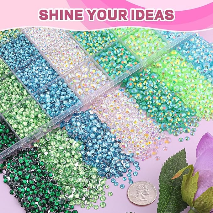 04 Green Rhinestones Series