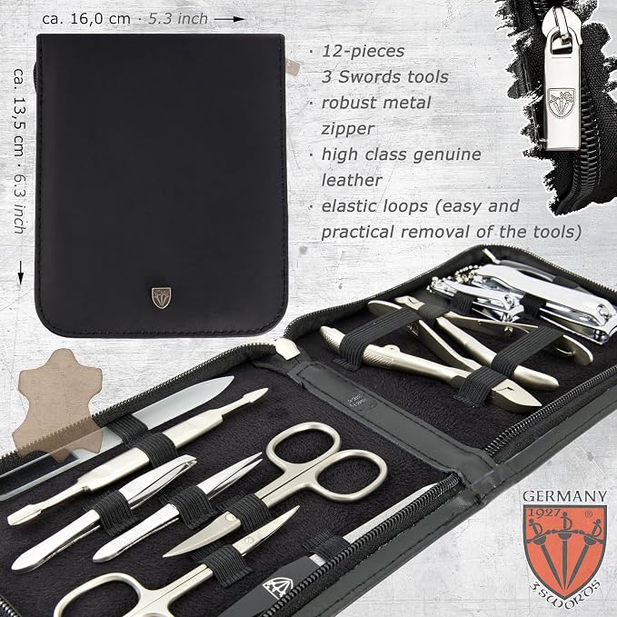 BLACK - GENUINE LEATHER