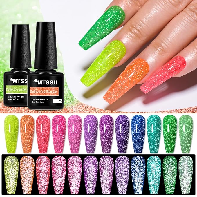 12 Pcs Neon Reflective
