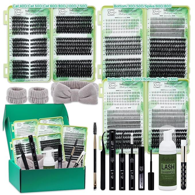 Cat eye+Bottom lash+Spike,3 Boxes Kit-6