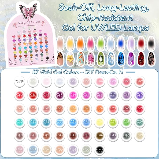 57 Colors Pro Pat Gel Jar Set