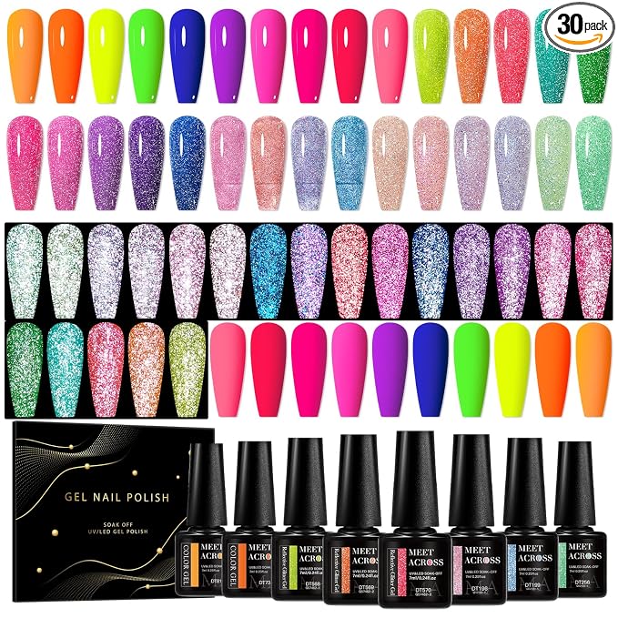 30PCS- Glitter Glow