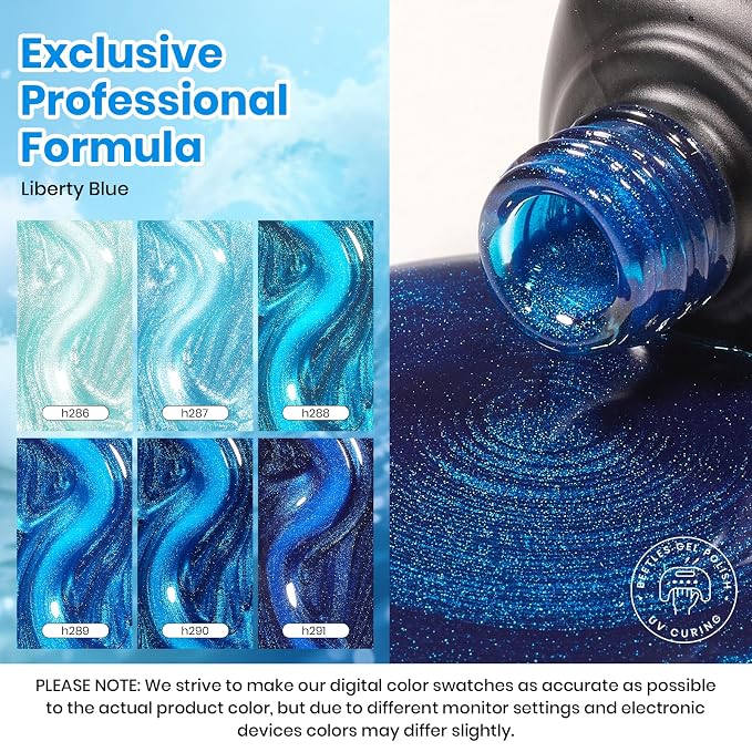 D - Glassy | Blue | Liberty Blue