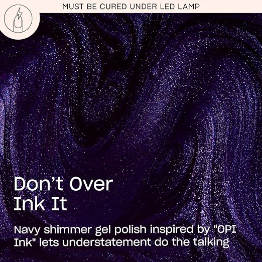 Don’t Over Ink It | Dark Navy Blue Shimmer
