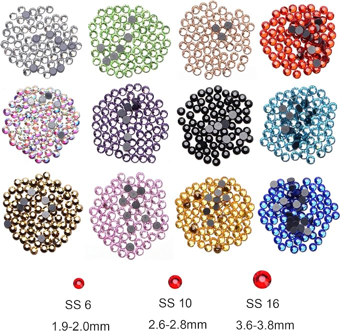 12-Colors, 3 Sizes