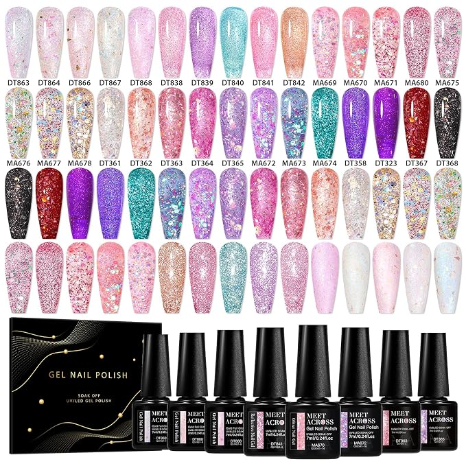 30PCS- Glitter Gel