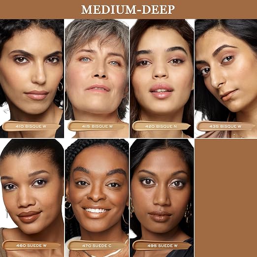 435 Bisque W: medium to deep skin with warm undertones