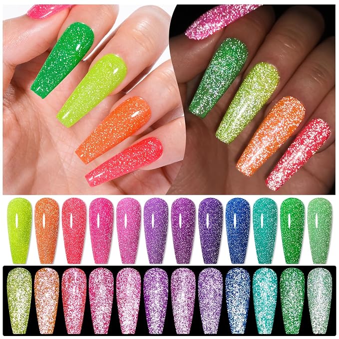 12 Pcs Neon Reflective