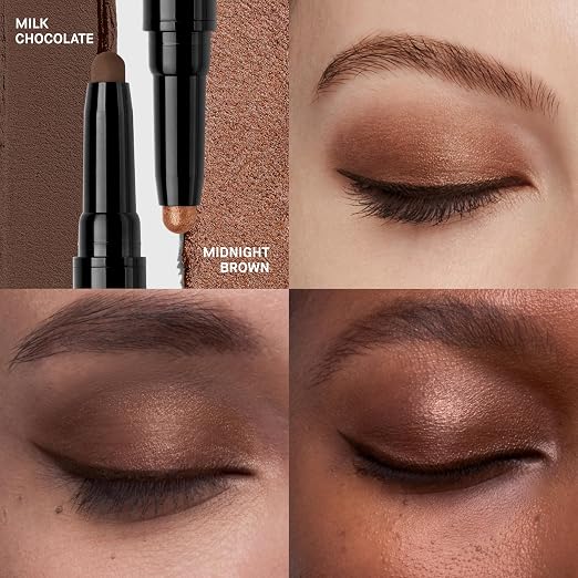 06 Milk Chocolate/Midnight Brown (Milk Chocolate: A shimmering warm chocolate brown, shimmer; Midini