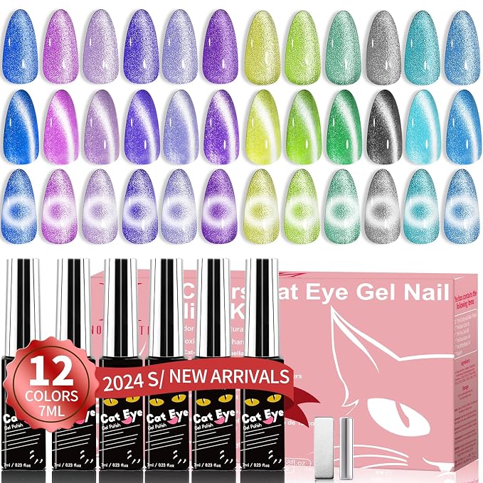 Galaxy cat eye gel