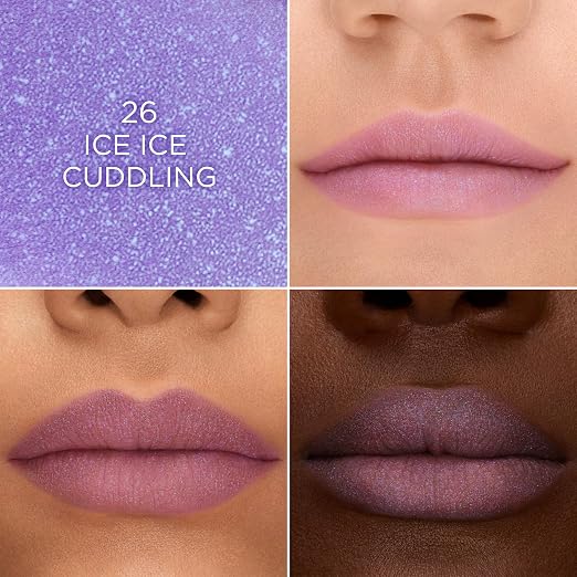 26 Ice Ice Cuddling: Cool Sheer Violet Sparkle