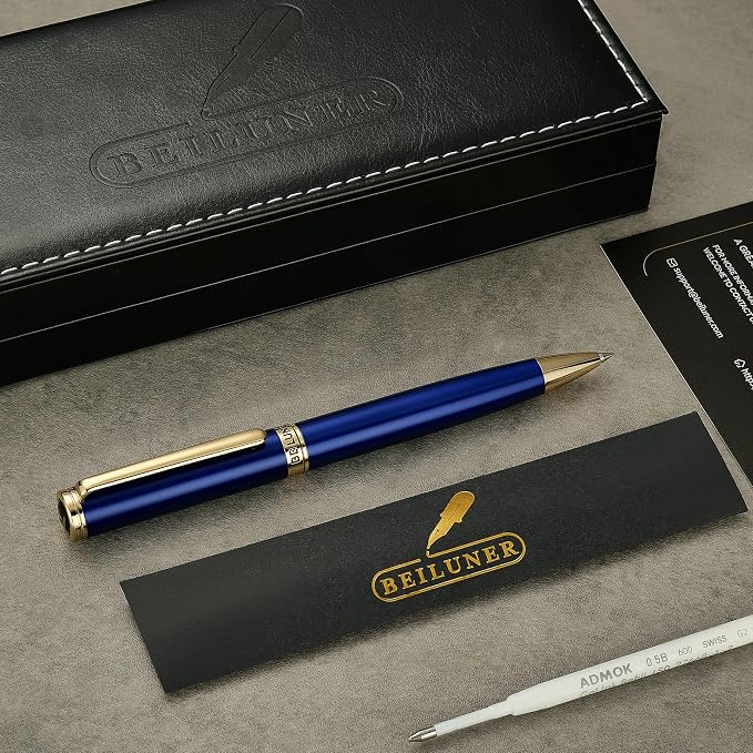 Blue and 24K Gold Finish